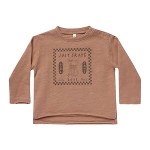 Rylee + Cru Tan Long Sleeve Kids Tee with Graphic